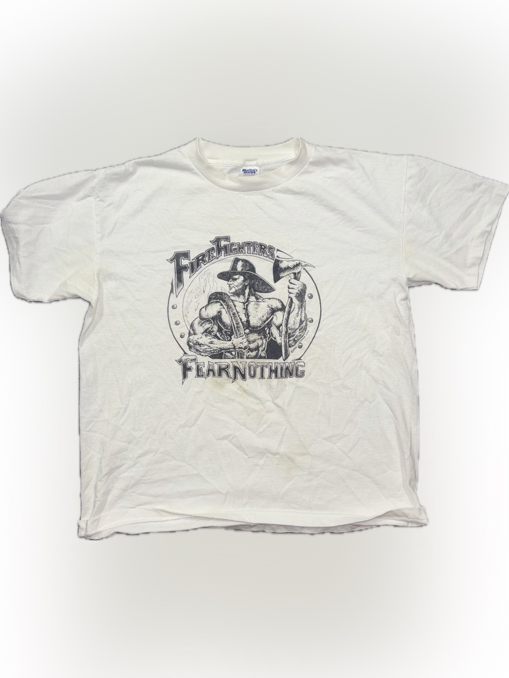 Firefighters Fear Nothing Graphic Tee - White